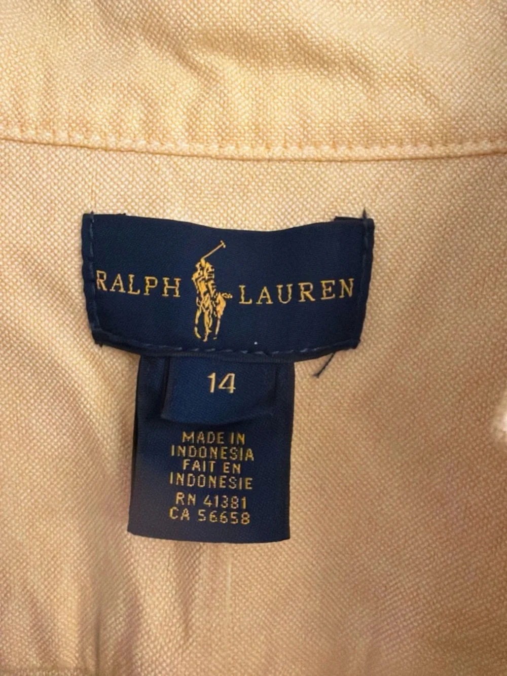Polo Ralph Lauren Kids Yellow Button-Down Oxford Shirt